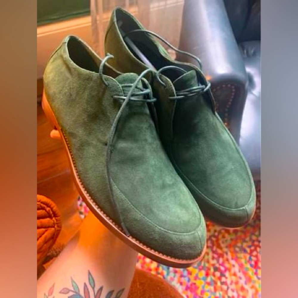 Mansur Gavriel suede oxfords in green. 38.5 EU size (7.5 US size) 
Never worn